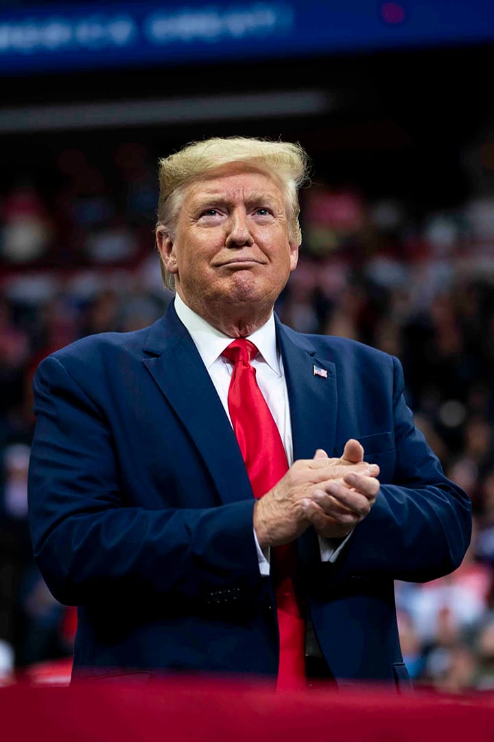 Sur un ton apaisé, Donald Trump a martelé pendant une heure: « We the people » – « Nous le peuple des Etats-Unis…. »