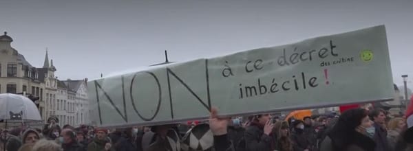 Belgique : vers la désobéissance civile face aux restrictions sanitaires