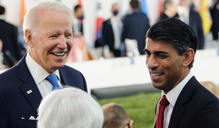 En perte d’influence, Sunak cherche à renforcer les liens spéciaux avec les USA, par GT