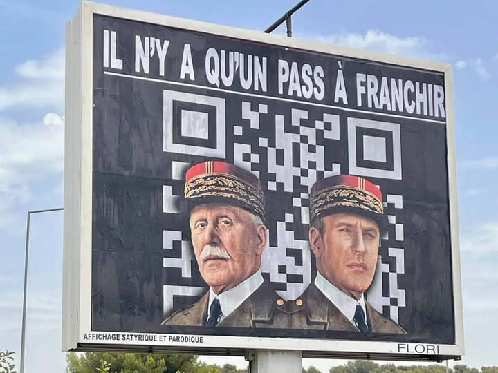 Macron à Vichy : « Je retourne aux sources du passe sanitaire ! »
